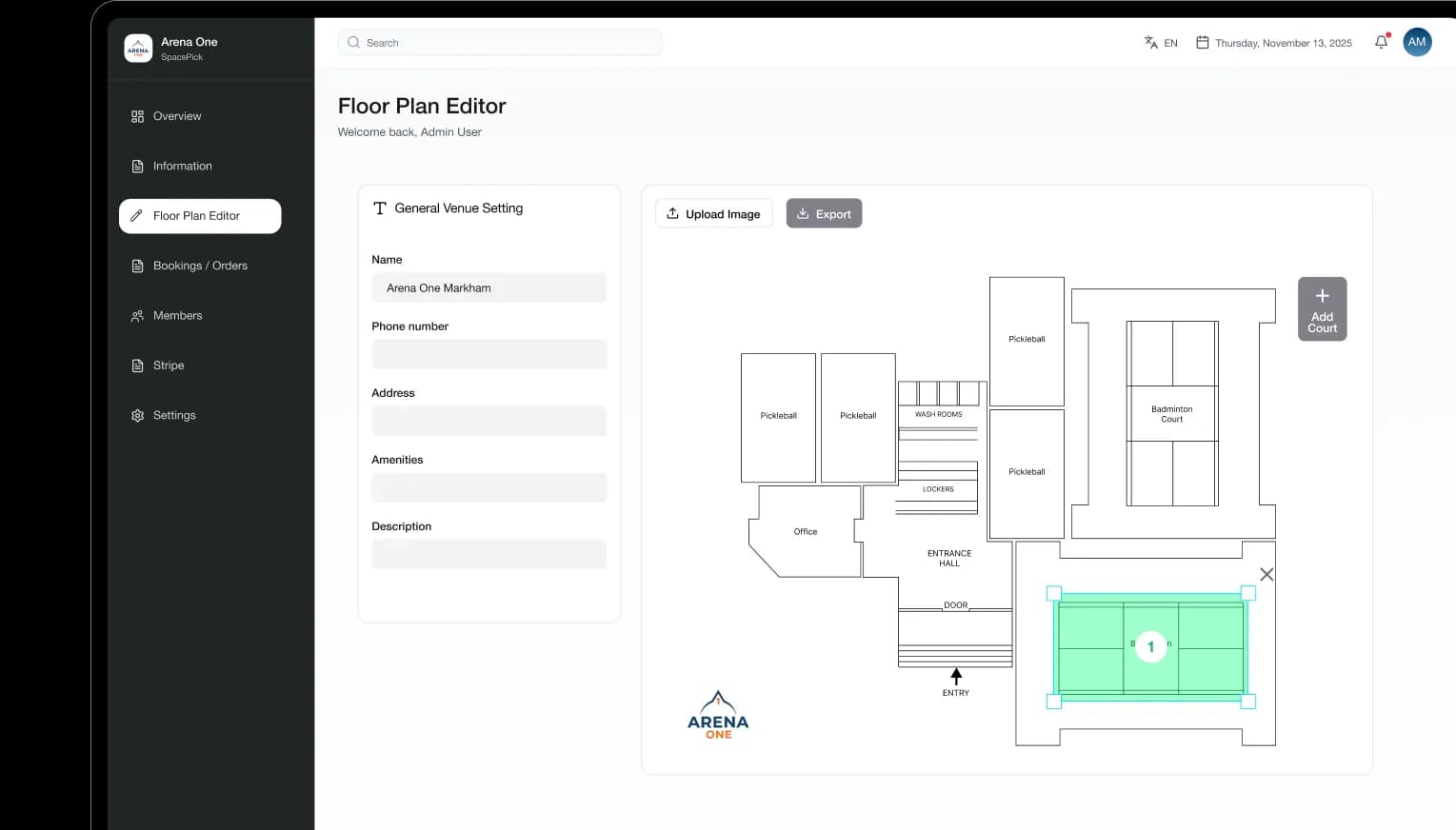 Floor Plan Editor Mockup
